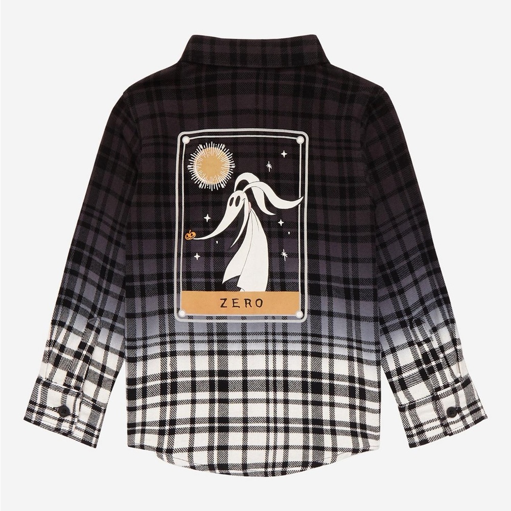 Disney The Nightmare Before Christmas Zero Tarot Card Toddler Flannel size 3T - Picture 1 of 8